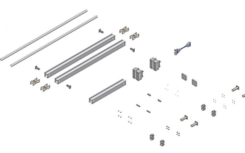 Surface worker / rob 250 extension kit x-y axis 2m