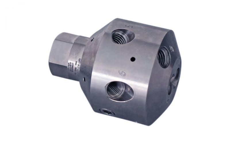 Nozzle holder corner head 30, 10/5, 3000 bar, 125kW, self drive, without nozzle style 9