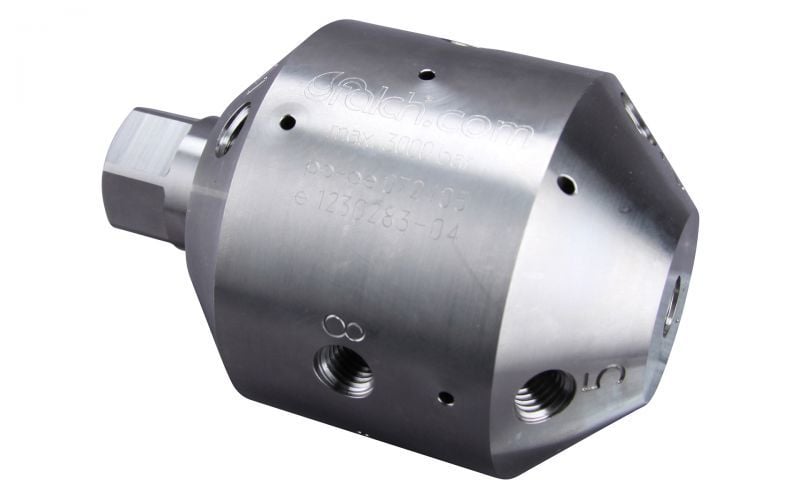 Nozzle holder drainspeed 30, 12/4, 3000 bar, 250kW, self drive, without nozzles style 9