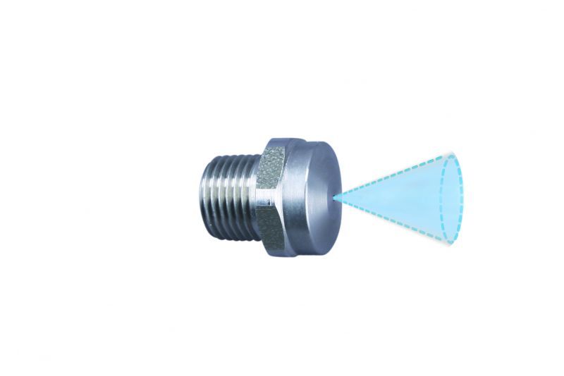 Konik Jet Nozzle 30° 500 bar, 1/8'' Dış Dişli, Nozzle Boyutu 025 stil 22