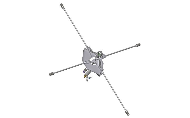 Rotation Kit 30 Drain, 1710, a-Drive, 0,3 kW, ss, 70 °C, 50 l/dak, 50-144 rpm, 9/16''unf-lh ig, lans dahil, nozulsuz, 4x stil 5