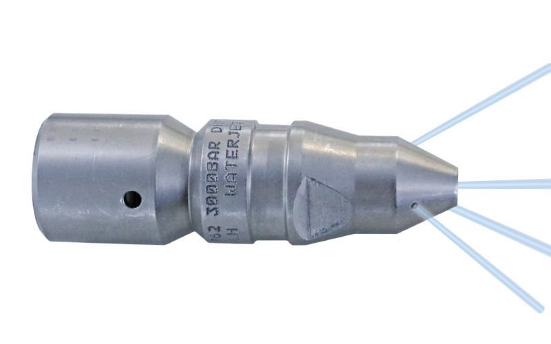 Drainclean 30, max. 375kW, 100-3000bar, 12,3-67l/min, max. 0 rpm, Ø:17,5mm/l:55mm, 9/16''unf-lh ig, 4/2, 0/0/3x45°/1x0°, style: drilled, 054