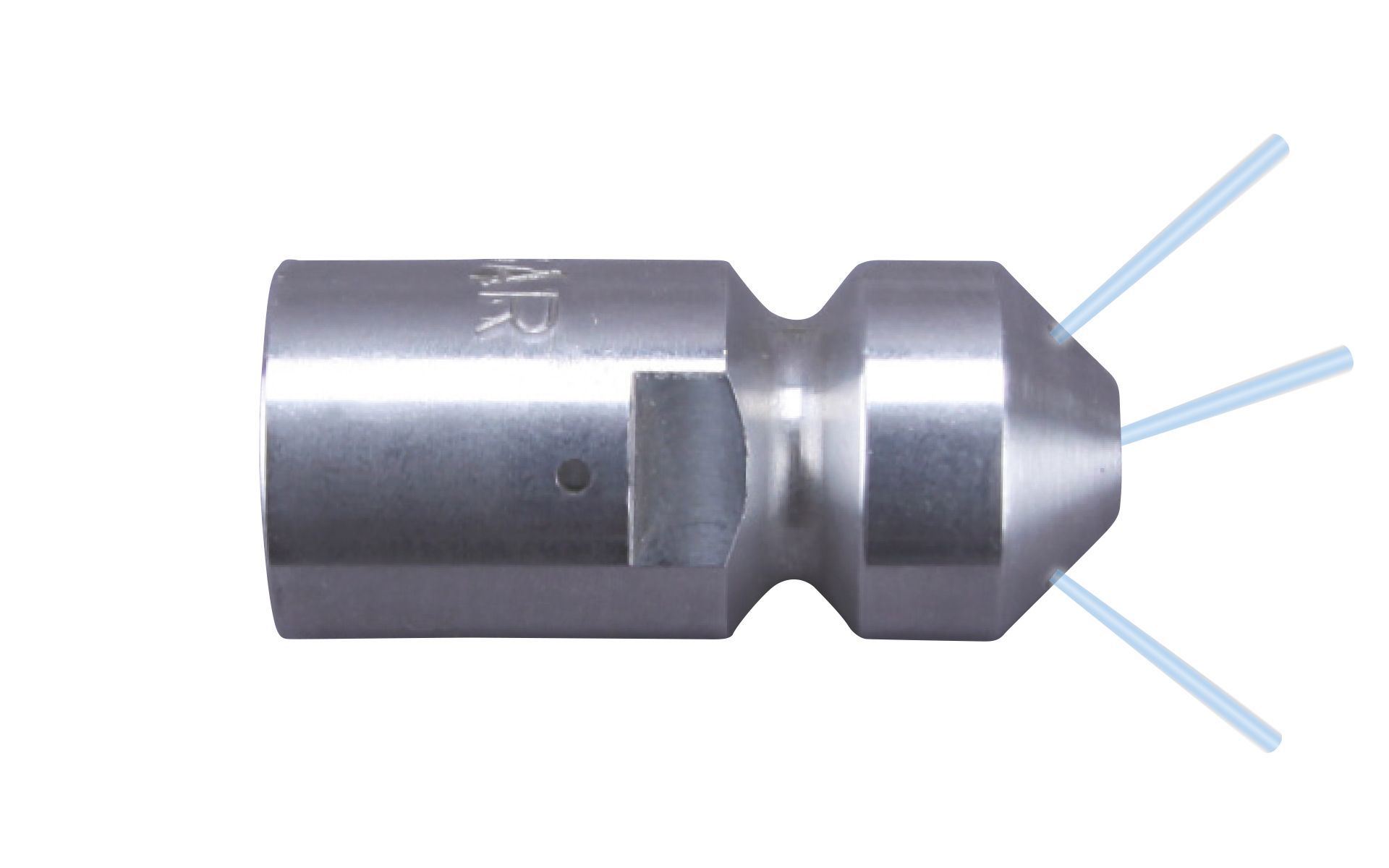 Drainclean 15, max. 125kW, 100-1500bar, 11,6-45l/min, max. 0 rpm, Ø:16mm/l:38mm, 1/4''i.th. inner thread, 3/1, 0/0/3x45°/0, style: drilled, 051