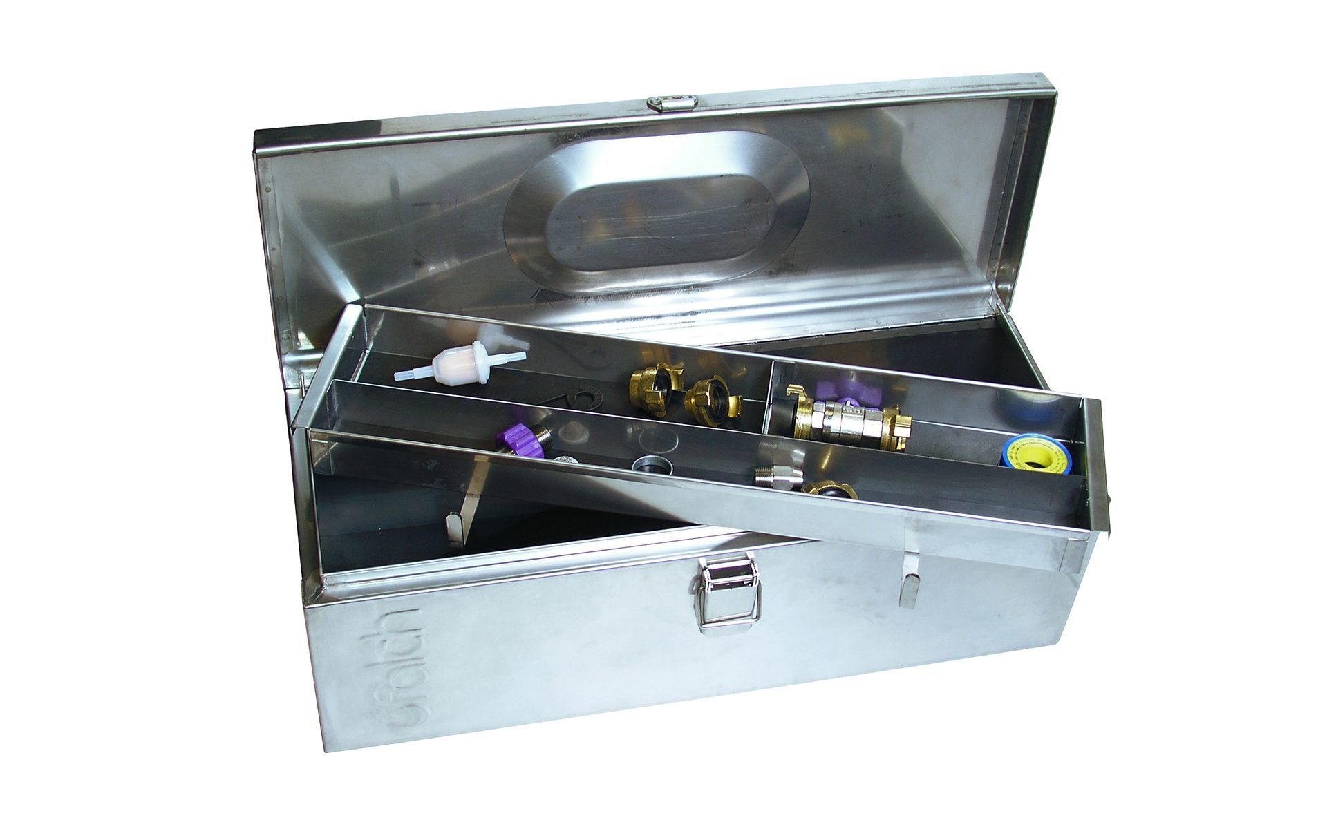 Accessory case 640 x 230 x 230 mm incl. coupling kit, hose clamps, quick regulating tap,