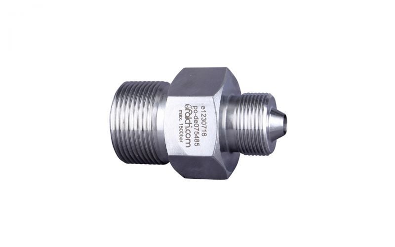 Double nipple 1500bar, M26 outer thread x M36 outer thread dko