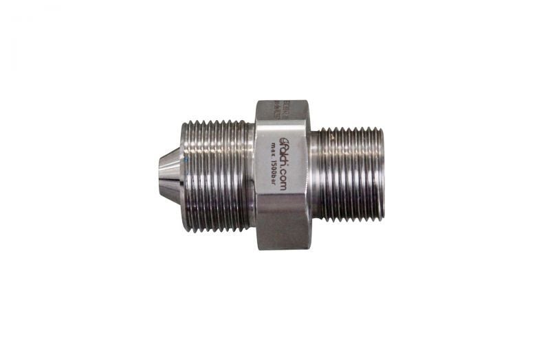 Double nipple 1500bar, M26 outer thread x M24 outer thread dko for uraca hp-hose