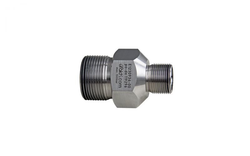 Hose connector 1500bar, M24 outer thread x M36 outer thread