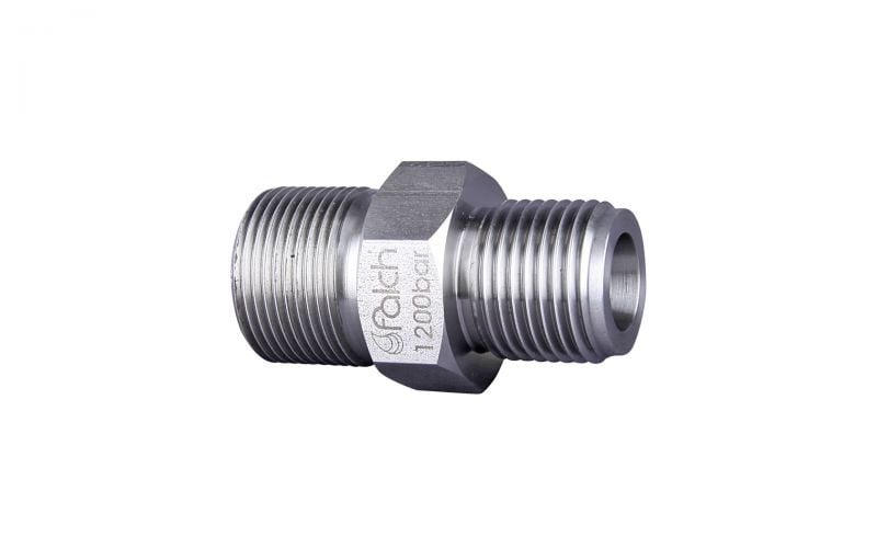 Double nipple 1500bar, M24x1,5outer thread x 1/2'' outer thread