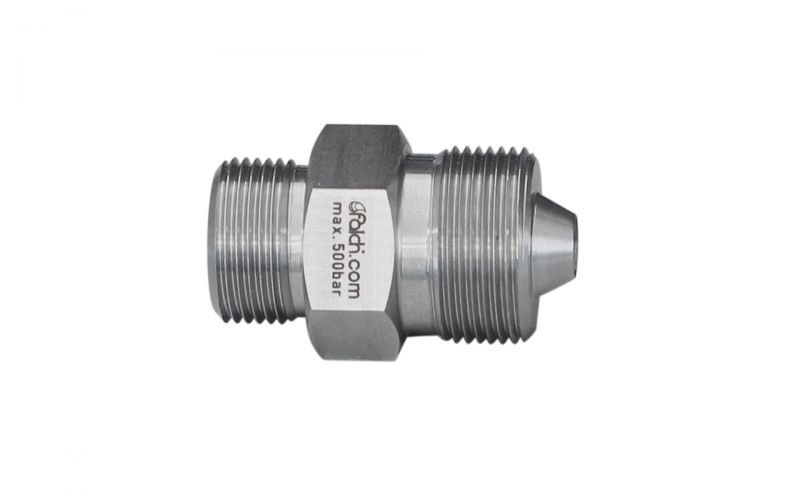Double nipple 500 bar, M22 outer thread x M26 outer thread