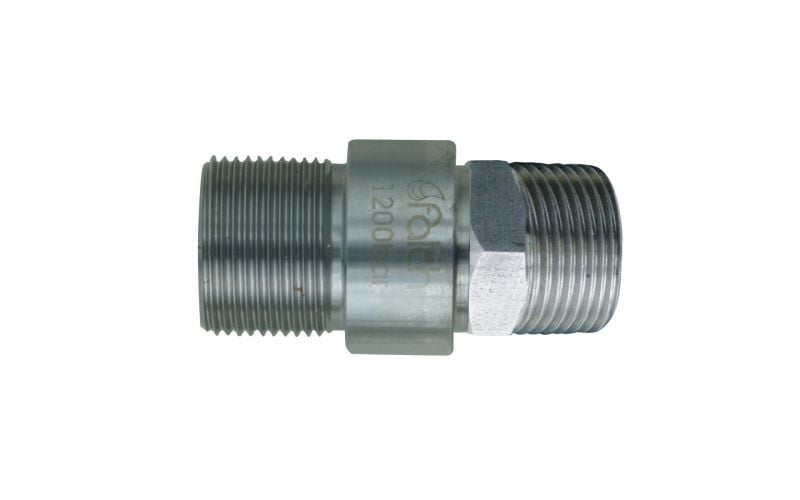 Double nipple 500bar, M22 outer thread x M24 outer thread