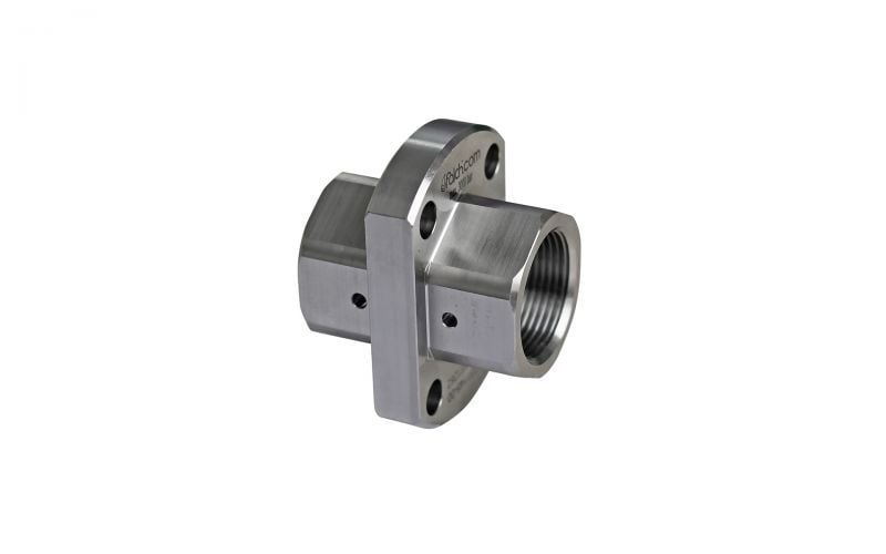 Sleeve 3000 bar, M26 inner thread x M26 inner thread with flange