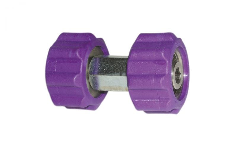 Double screw connection 500 bar, M22 inner thread x M22 inner thread