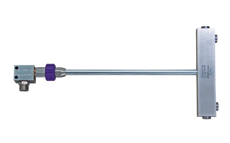 Nozzle Beam 155 for Swing Arm, 4/0, 500 bar, 130 l/min, 155 mm, no drive, M22ag, without