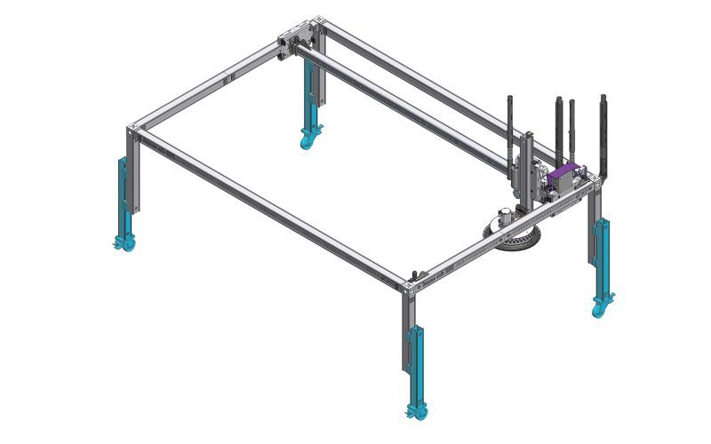 Frame rob 250 Yükseklik Uzatma Kiti + Tekerlekler