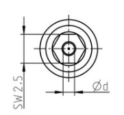 Sapphire nozzle 050