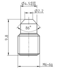 Sapphire nozzle 063