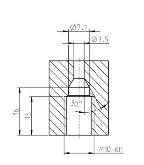 Sapphire nozzle 250-M10