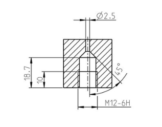 Sapphire nozzle 280-M12