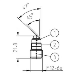 Sapphire nozzle 280-M12