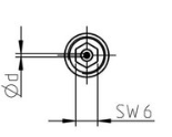 Sapphire nozzle 280-M12
