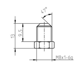 Sapphire nozzle 982