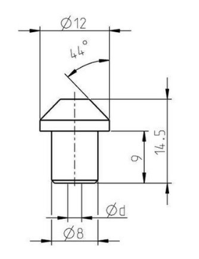 Sapphire insert nozzle 950