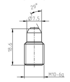 Ceramic nozzle 965-cer