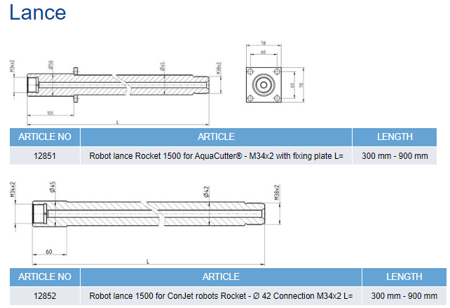 Ceramic nozzle Rocket 1500