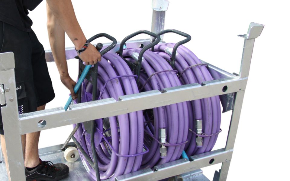 Yüksek Basınç Hortumu , Nonstop  30 ph, 3000 bar, 70 °C, DN8, 9/16''unf-lh ot x 9/16''unf-lh