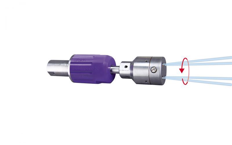 Pointspeed 30 , Rotor Nozzle , 4/2, 3000 bar, 70 °C 9/16''unf-lh İç Dişli, 125kW, Nozzle
