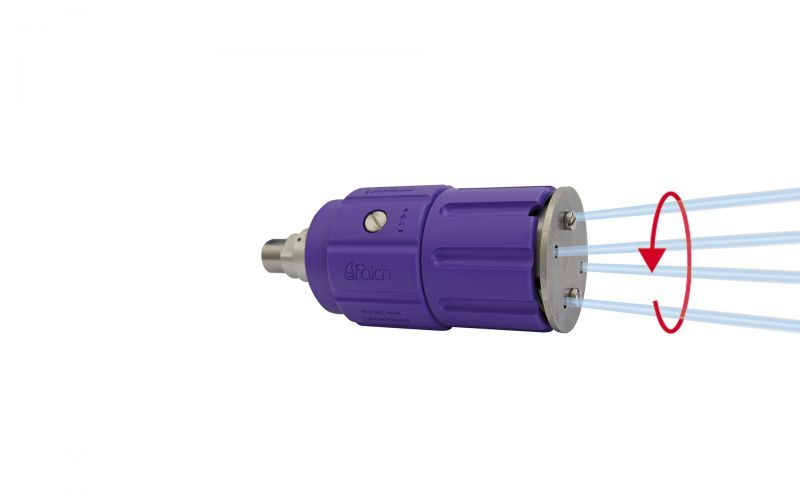 Pointspeed Regulation 5 ,Rotor Nozzle ,  4/2, 500 bar, 90 °C, 1/4'' İç Dişli, 40kW,