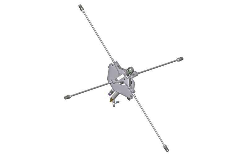 Rotation Kit 30 Drain, 1710, a-Drive, 0,3 kW, ss, 70 °C, 50 l/dak, 50-144 rpm, 9/16''unf-lh ig, lans dahil, nozulsuz, 4x stil 5