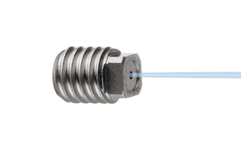 Nokta Jet Nozulu 0° 2500 bar, M3 dış dişli, Drainclean 25 için Nozzle Boyutu 0011/0,20mm