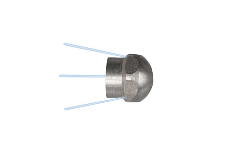 Drainclean 2, max. 10kW, 100-200bar, 14-19l/min, max. 0 rpm, Ø:15mm/l:20mm, 1/8'' inner thread, 3/1, 3x135°/0/0/0, style: drilled, 060