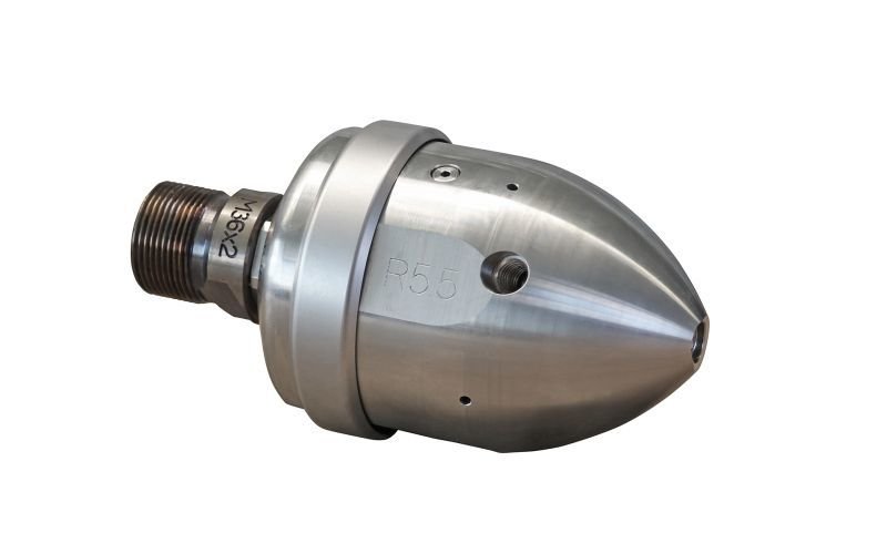 Drainspeed 15, maks. 470kW, 500-1500bar, 110-220l/dak, maks. 300 rpm, Ø:95mm/l:150mm, M36x2 ag, 5/3, 2x135°/2x100°/0/1x15°, stil: 9, 295