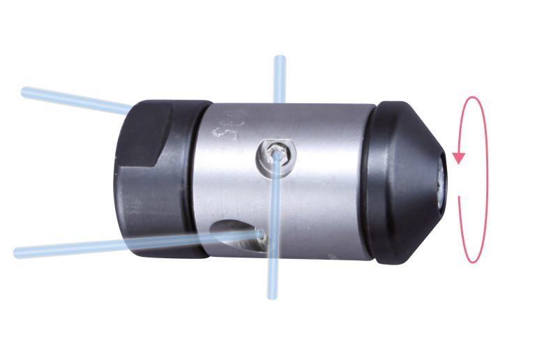 Drainspeed 10, maks. 100kW, 100-1000bar, 10-54l/dak, maks. 10000 rpm, Ø:28mm/l:56mm, 1/4'' iç dişli, 4/2, 2x135°/2x90°/0/0, stil: 15, 075