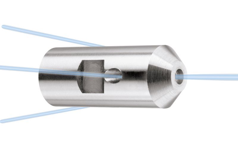 Drainclean 25, max. 365kW, 100-2500bar, 15,7-78l/min, max. 0 rpm, Ø:15mm/l:40mm, 3/8''unf-lh ig, 4/2, 3x135°/0/0/1x0°, style: 14, no nozzles