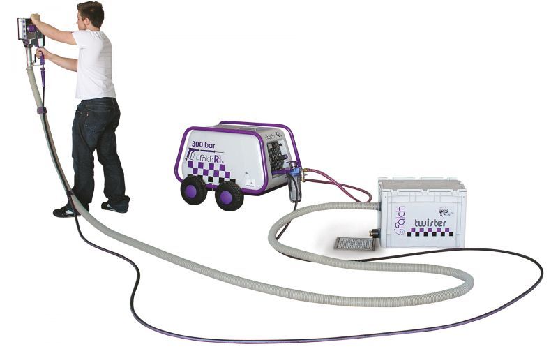 Twister 5 100 vp 500 bar, max 50l/min, 80 °C, 2/1 nozzle size 055, 2x016 style 16, vp=1x025 style 22