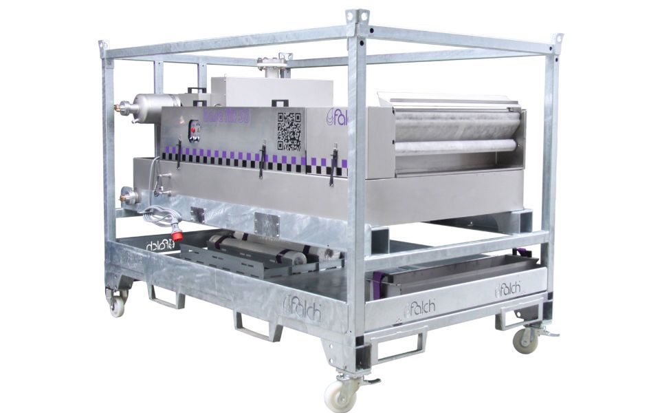 Base Filtre 50, 50 l/dak, 80 °C, Filtre Alanı 1,6 m x 1 m, 400 V/50 Hz/16 A, 5 m, 264 x 158 x 187 mm, 822 kg