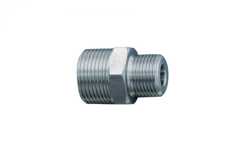 Çift Taraflı ​​Nipel 500 bar, M22 Dış Dişli x 3/8'' Dış Dişli, v2a