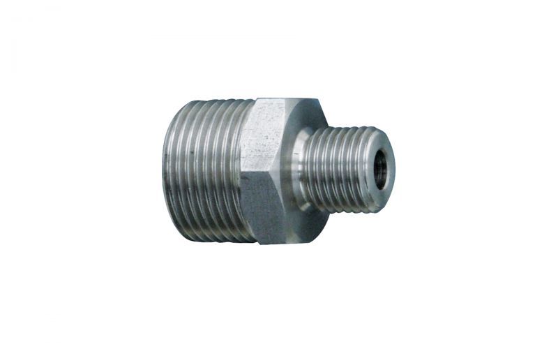 Çift Taraflı ​​Nipel 500 bar, M22 Dış Dişli x 1/4'' Dış Dişli, v2a